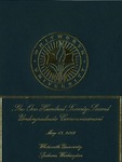 Commencement Program 2012 by Whitworth University