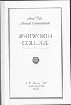 Commencement Program 1955 by Whitworth University