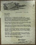 Letter to Sonora Dodd from Chairman of Federation of Women's Organizations and "Chairman of the Day", February 20, 1917 by Unidentified