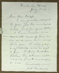 Letter to Sonora Dodd, July 7, 1910 by Unidentified