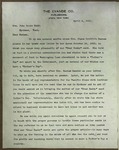 Letter to Sonora Dodd from the Evande Company, Publishers, April 4, 1911