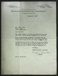 Letter to Sonora Dodd from Eric A. Johnston, February 27, 1933 by Eric A. Johnston