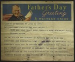 Telegrams to International Fathers Day Association, June 1935 by R. B. White and Carolyn Neal McInnis