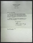 Letter to John Bruce Dodd and Sonora Dodd from L. B. Schwellenbach, July 5, 1945 by Lewis B. Schwellenbach