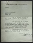 Letter to Mrs. C. H. Stowell from W. R. Green, June 3, 1937 by W. R. Green