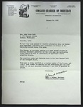 Letter to Sonora Dodd from Ward Walker, January 24, 1951 by Ward J. Walker