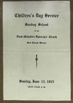 Church Bulletins from First Methodist Episcopal Church, Rock Island, Illinois, 1915