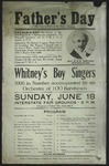 Whitney's Boy Singers Poster, Father's Day 1916