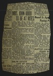 Newspaper Clipping, c. 1948