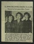 Newspaper Clipping from Spokane Daily Chronicle, November 16, 1955
