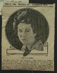 Newspaper Clipping from States, June 4, 1911