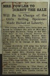 Newspaper Clipping from Spokane Chronicle, May 20, 1915
