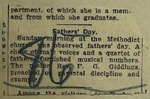 Newspaper Clipping from the Peoria Star, June 6, 1916