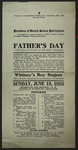 Facsimile of 1916 Father's Day Program