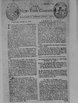 New York Gazette 1728 by William Bradford