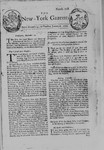 New York Gazette 1730 by William Bradford