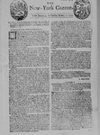 New York Gazette 1732 by William Bradford