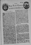 New York Gazette 1738 by William Bradford