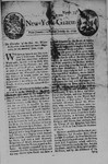 New York Gazette 1740 by William Bradford