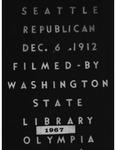 Seattle Republican, Dec. 1912-May 1913 by Horace R. Cayton