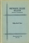 Whitworth College Bulletin 1943-1944 by Whitworth University