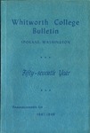 Whitworth College Bulletin 1947-1948