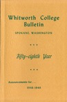 Whitworth College Bulletin 1948-1949 by Whitworth University